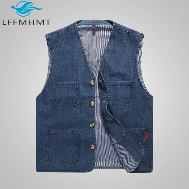 

M-6XL Large Size Coton Vest Men's Spring Fall Fashion Mult Pockets Outdoor Fishing Photography Functional Casual Waistcoat Male