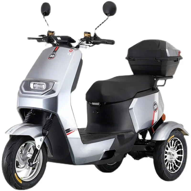 Electric tricycle 72V mountain adult elderly pick-up and drop-off children home leisure women's small tricycle