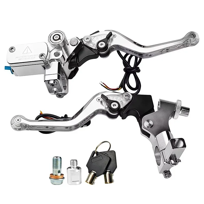 CNC aluminum alloy motorcycle with lamp with lock pump high quality fine workmanship wear-resistant and durable