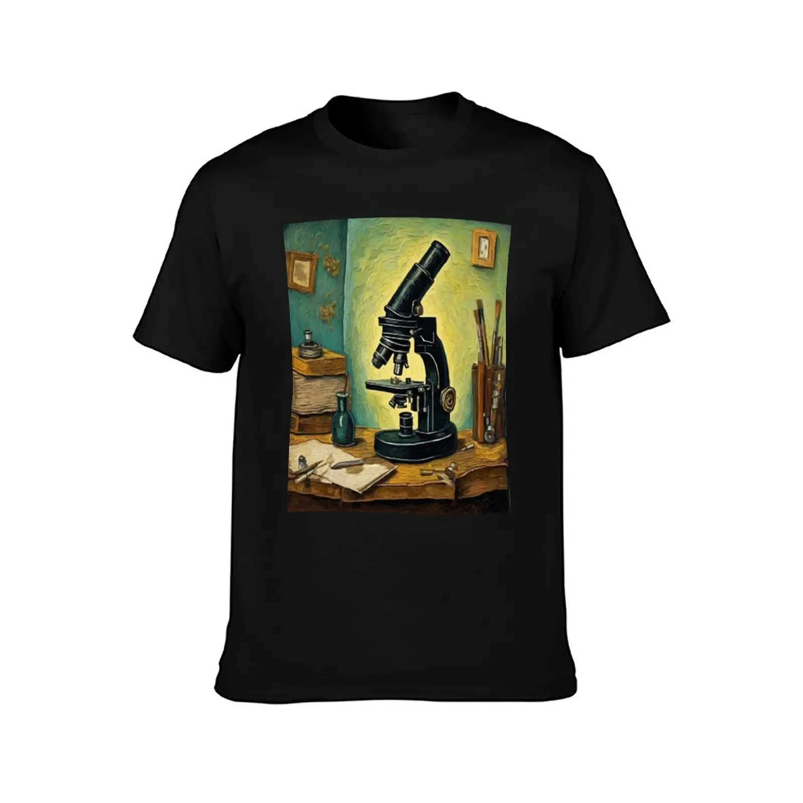 Unveiling History: The Historic Microscope T-Shirt Summer Fashion Casual Tee Shirt T-Shirt
