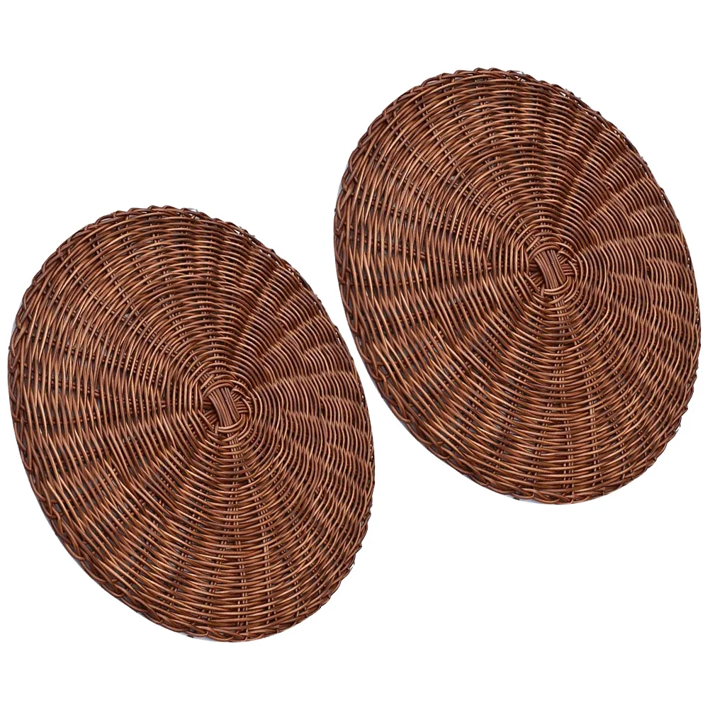 

Household Anti-Slip Heat-Resistant Place Mat Wear-Resistant Woven Dining Table Mat Decorative Flatware Pad for Cups Plates