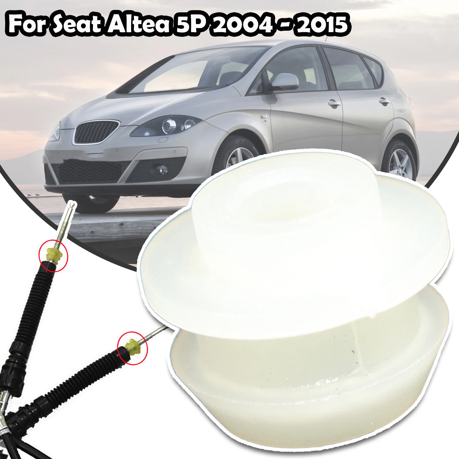 

For Seat Altea 5P Car Manual Gearbox Shift Cable Linkage Control Bush Shifter Lever Connect Rod Bushing 1K0711265 2004 - 2015