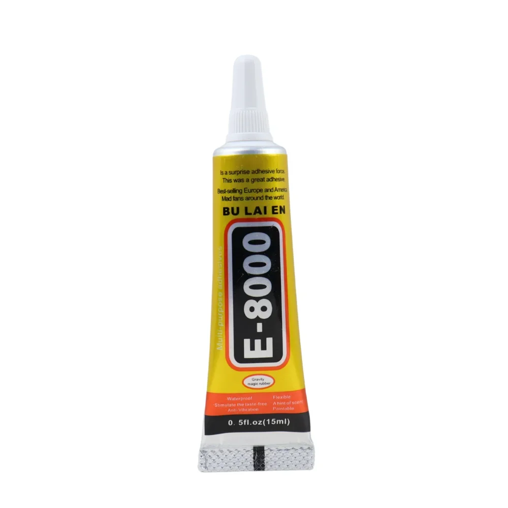 E8000 Clear Contact Phone Repair Adhesive E-8000 Fabric Cloth Multi-Purpose Glue with Precision Applicator 15ML 25ML 50ML 110ML