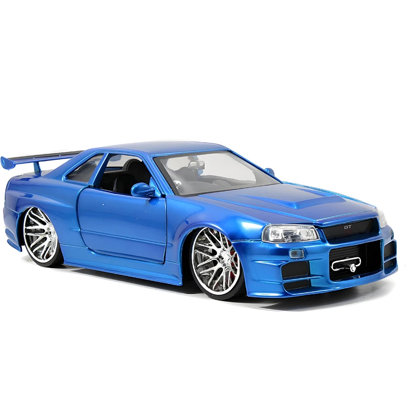 جادا 1:24 أفق GTR R34 سبيكة سيارة Diecasts ولعبة المركبات نموذج سيارة مصغرة مقياس نموذج سيارة للأطفال