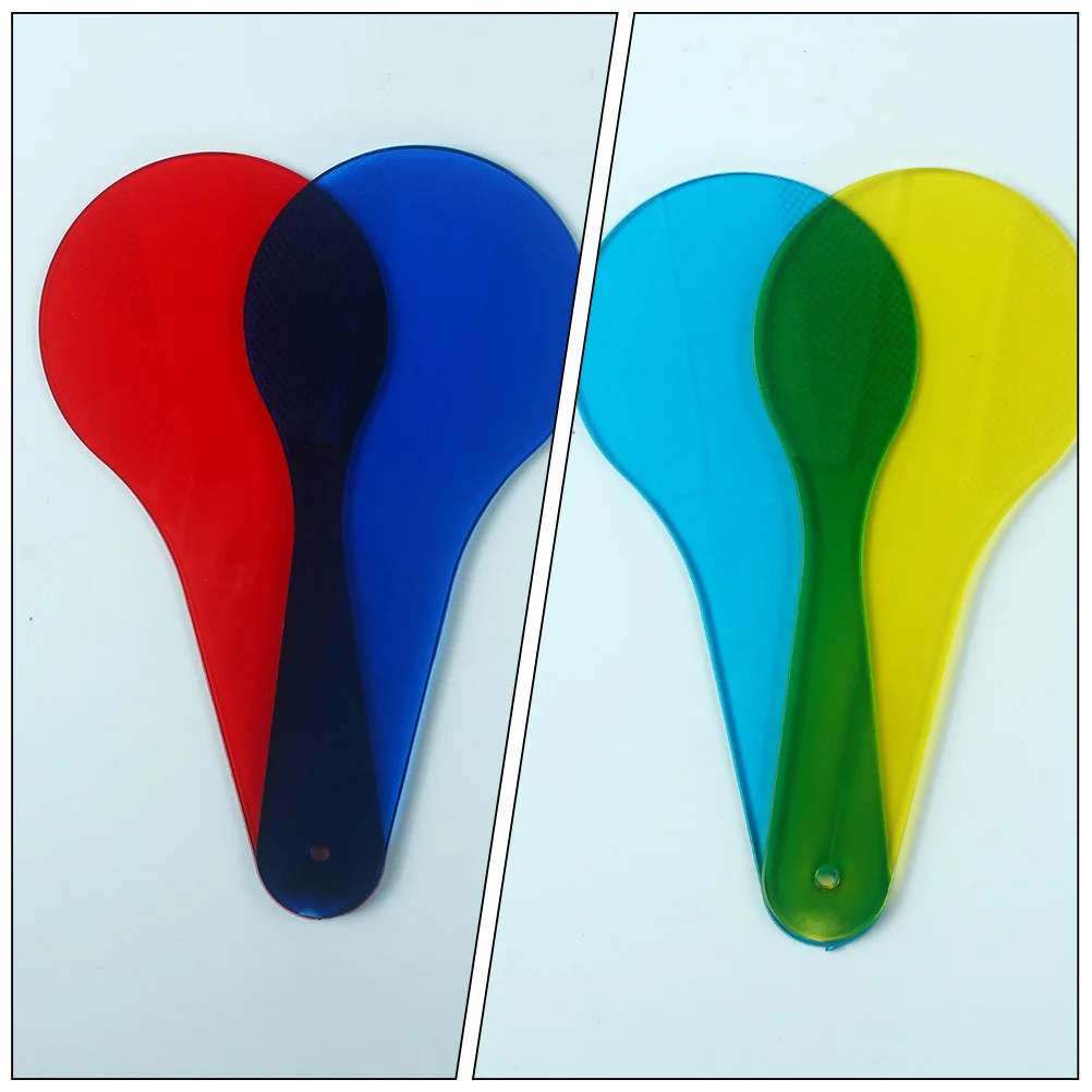 GRIRIW 12 pièces palettes de mélange de couleurs Film translucide ABS plastique Science éducation jouet pour enfants ensemble de panneaux filtrants