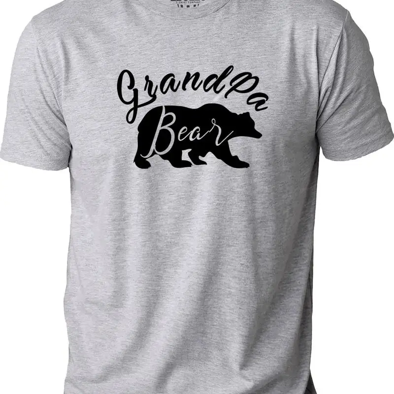 

Футболка с медведем дедушки, забавная новинка ко Дню отца, саркастическая