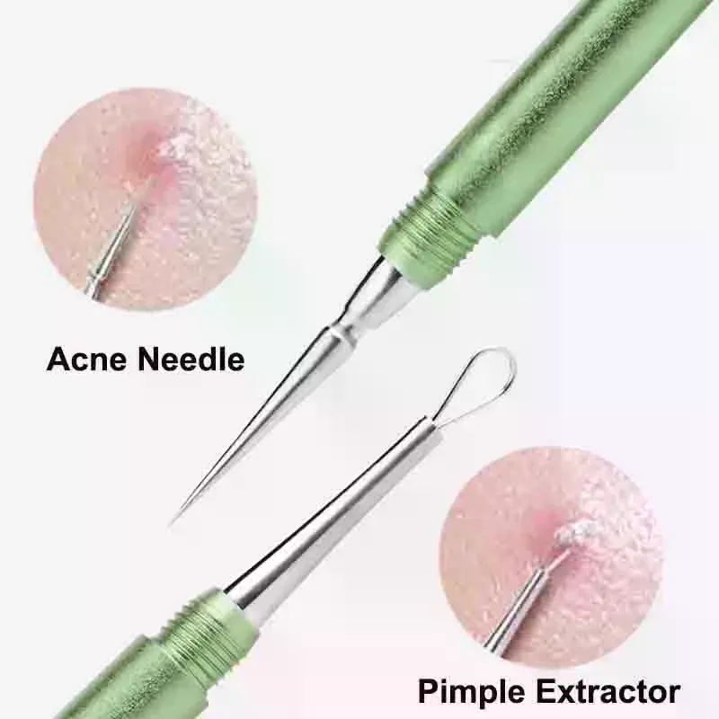 1 Pcs tainless Steel Needles Remove Tools Blackhead Comedone Acne Pimple Blemish Extractor Remover SFace Skin Care Pore Cleaner