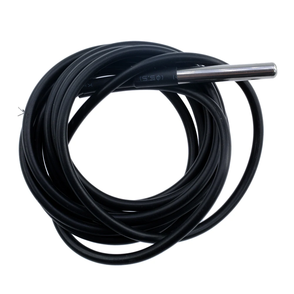 Ds18b20 sensor de temperatura sonda à prova dwaterproof água 100cm 300m cabo sensor digital adaptador terminal sonda aço inoxidável para arduino