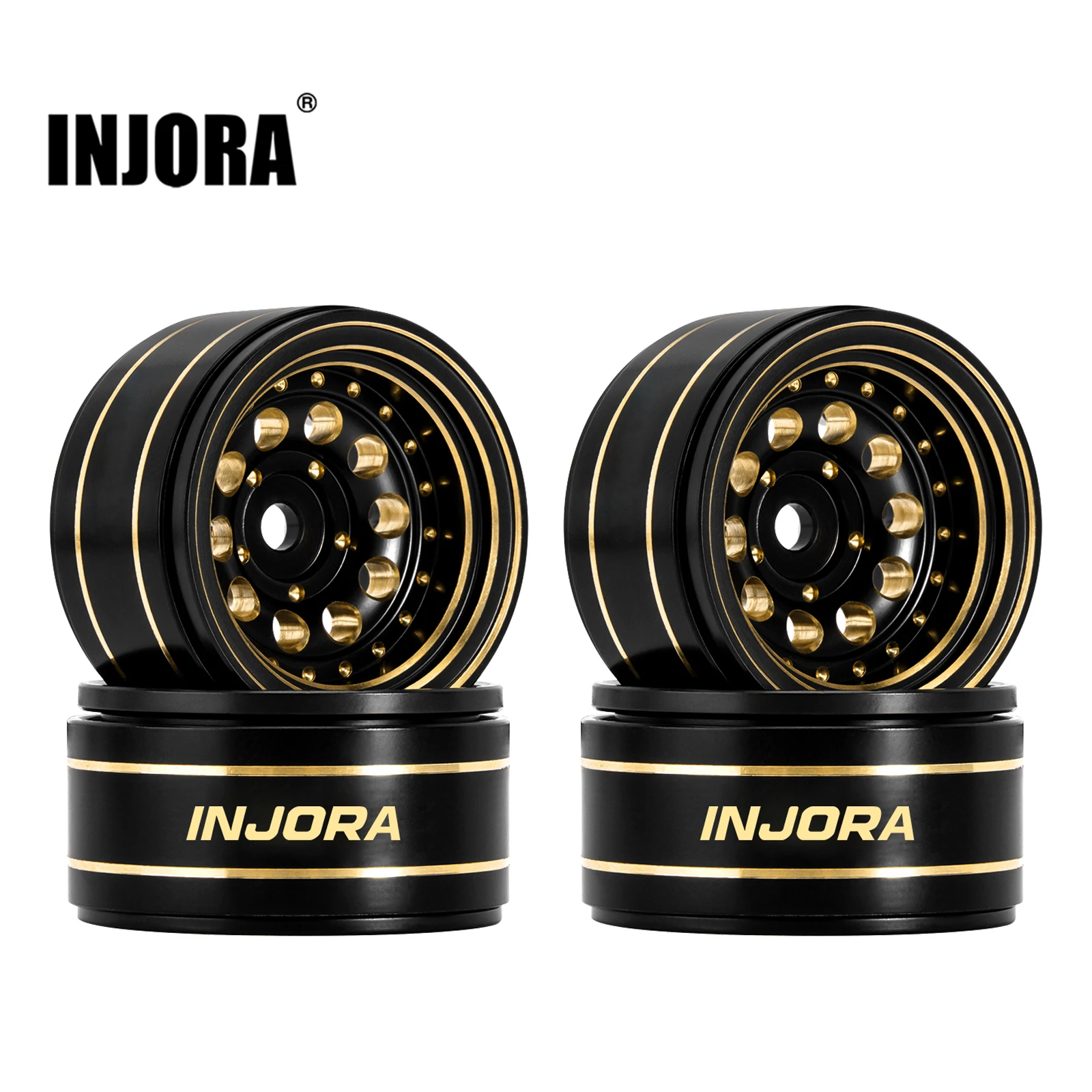 INJORA 39g Black Coating Brass 1.0