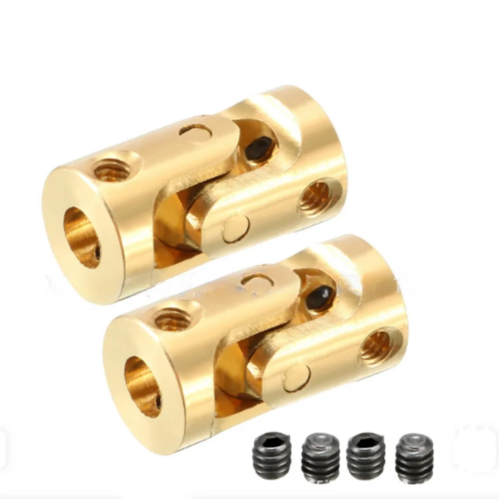 

Mini Coupling Brass Universal Joint 3mmx3mm Diameter 7mm Length 13mm Model Ship Coupler Gimbal Shaft Coupling Toy Model Parts