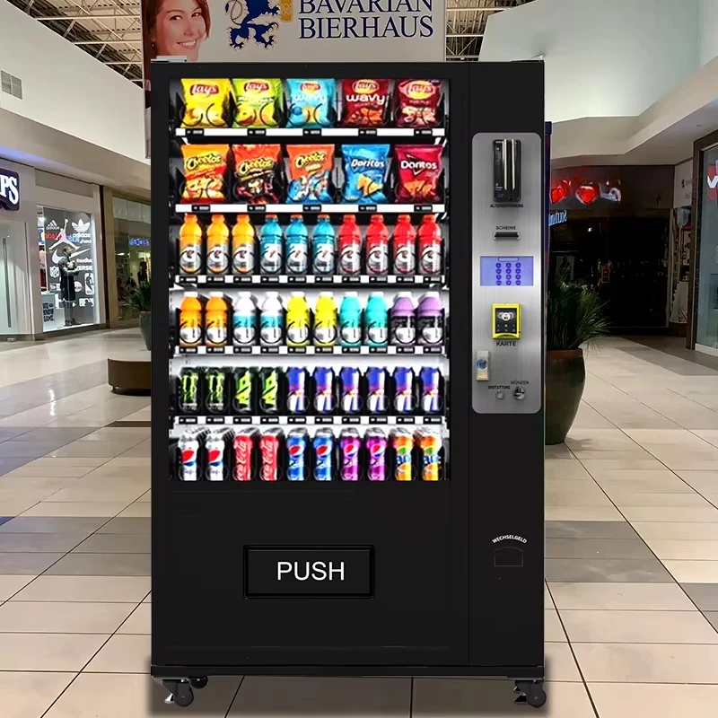 Instant Noodle Vending Machine for Cup Noodles Packaged Meals and Convenience Foods in Shared Spaces