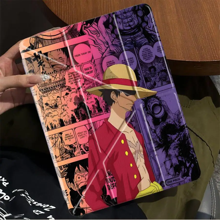 

Чехол-держатель для планшетов One Piece Luffy для iPad Pro 10-го, 7-го, 11-го, 9-го, 8-го поколений, Air M2, 1, 2, M4, Air 2025, 4, 5, M3, Mini 7, 6