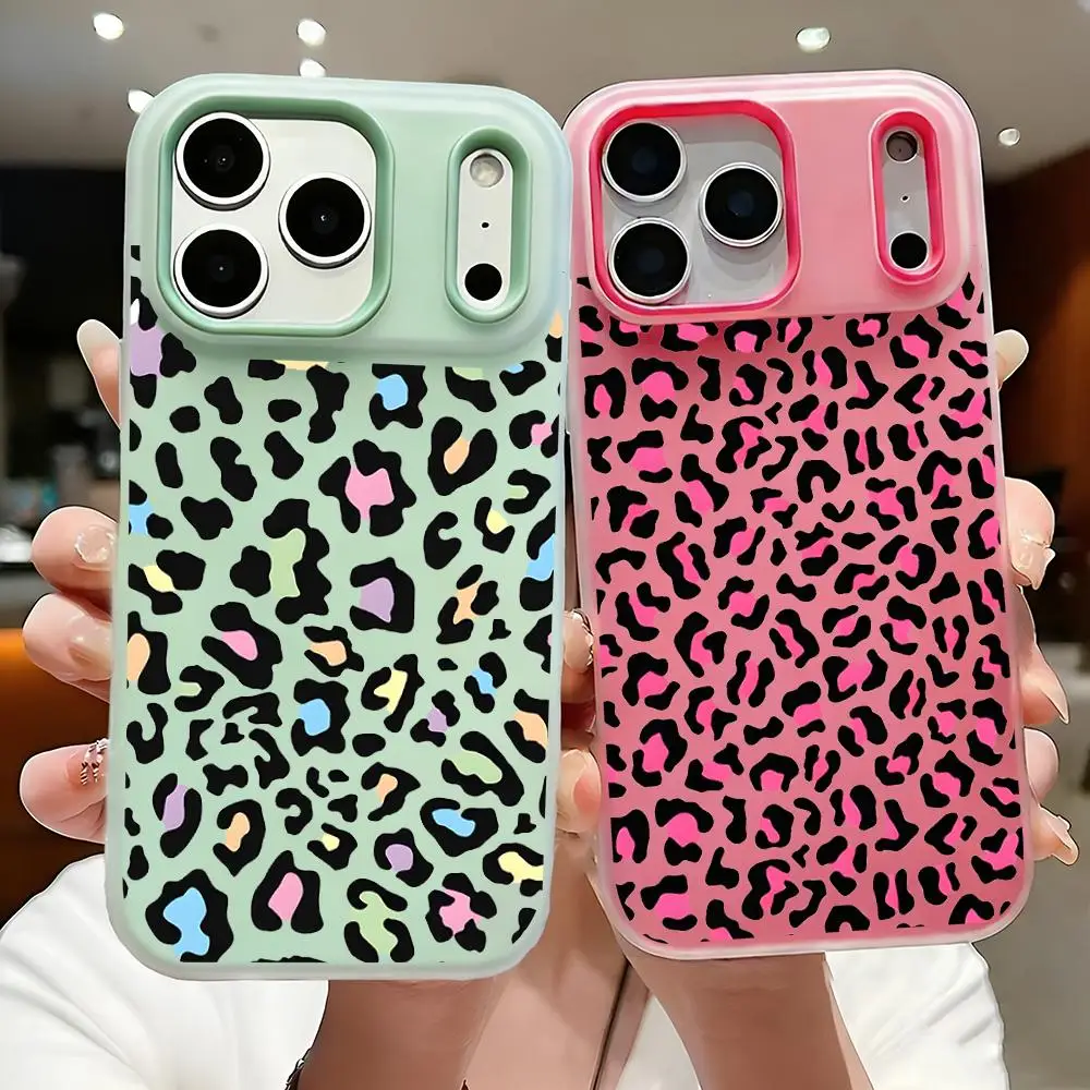 

Модный классический чехол для телефона с леопардовым принтом, тонкий прозрачный чехол-желе для Phone 17-12, мягкий противоударный чехол из ТПУ с защитой от пожелтения