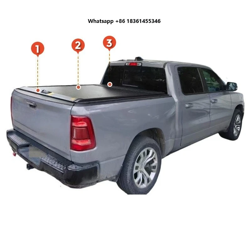 Para TRITON Pickup: Tampa Retrátil Elétrica de Alumínio Rígida para Caçamba / Cobertura de Caixa de Carga