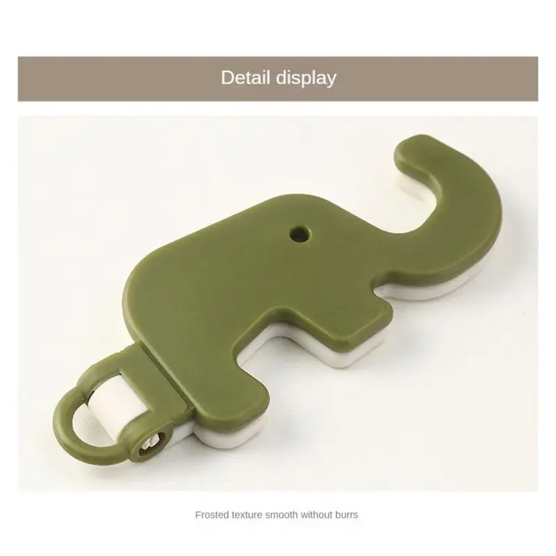 Mini Elephants Cute Cartoon Animal Lazy Desktop Mobile Phone Stands Base Design Easy Portable Foldable Key Chain ﻿