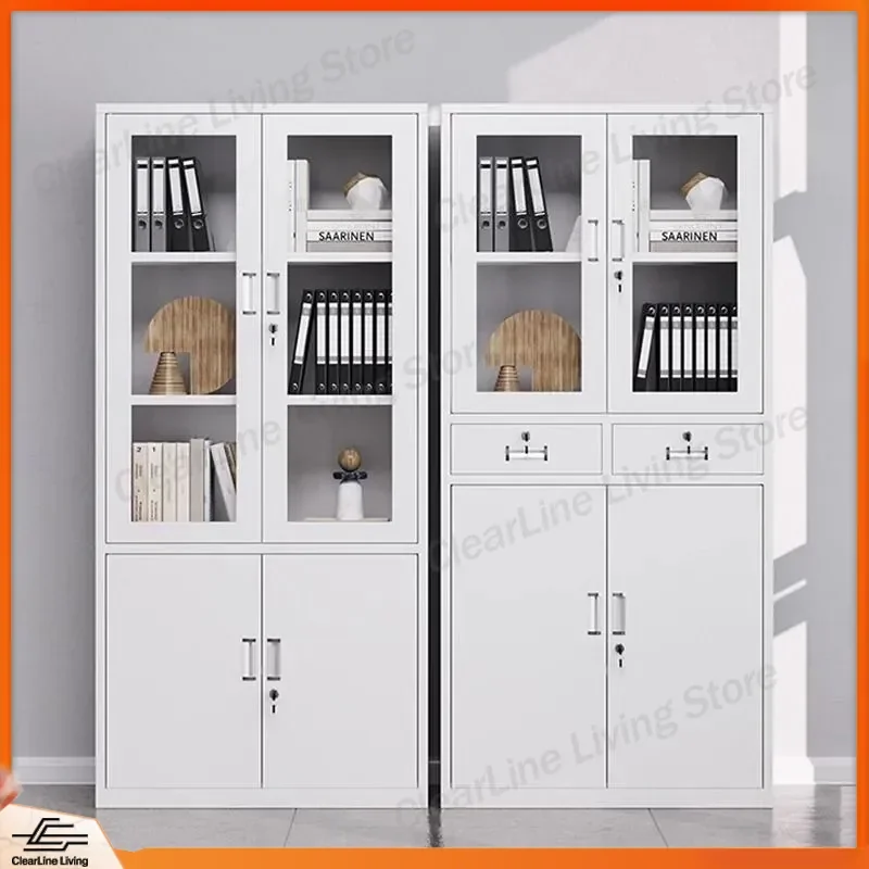 Steel File Cabinet for Financial Office Data Storage Locked Iron Floor Locker