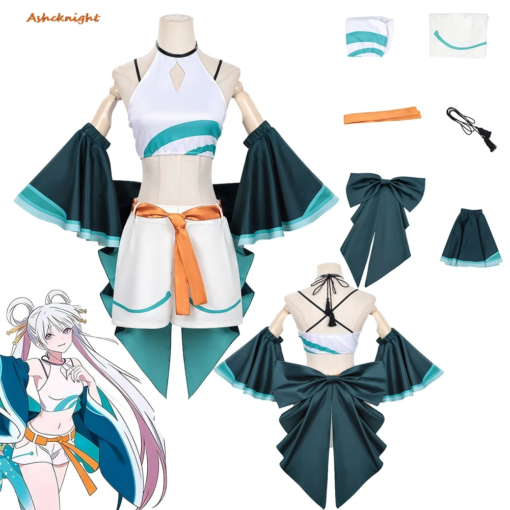 

Аниме космическая принцесса Кагуя косплей Цукими Ячиё ткань женская вечерние маскировка ролевая игра костюм на Хэллоуин карнавальные наряды костюм