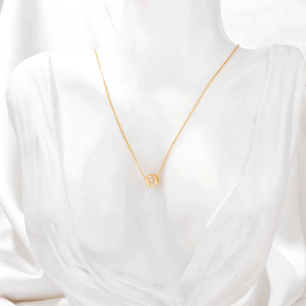 A-Z Letter Necklace For Women Capital Initial Letter Chain Chokers For Men Gold Color Clavicle Necklace Minimalist Jewelry Gift