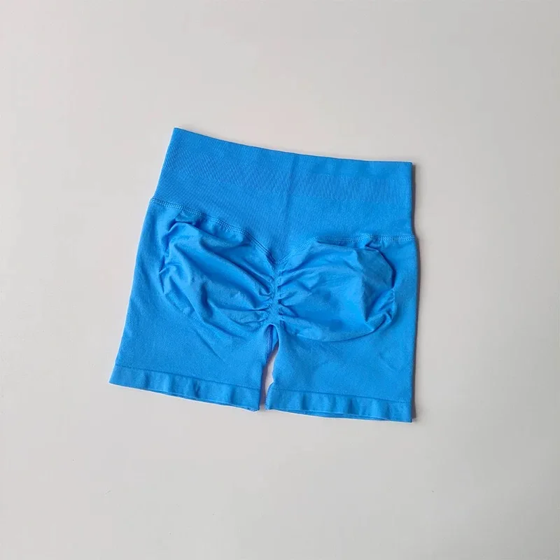 Hochgeschnittene Yoga-Hose Fitnesshose Sommer Hochelastische Oberschenkel-Trainingshose Pfirsich-Gesäß-Lifting-Übungs-Dreipunkt-Shorts – Detail 8
