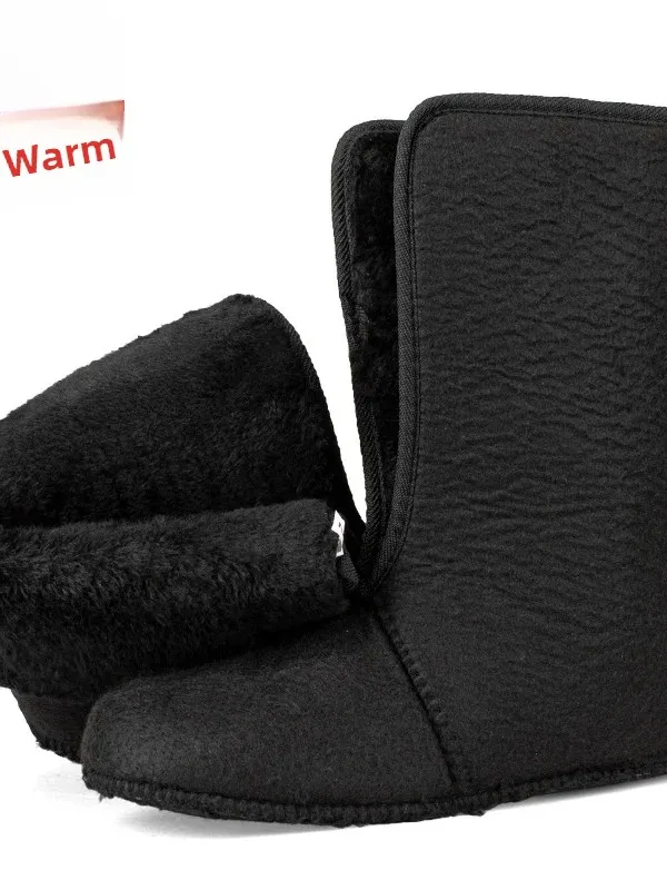 Thickened Fleece Inner  Winter Boots Fishing Warm Breathable Snow Boots Youth Men's Mid-Calf Boot Winter Outdoor Shoes