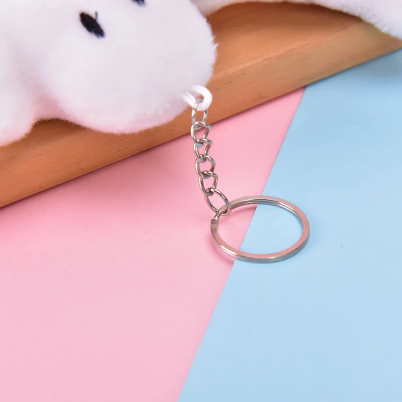 Little Ghost Children's Plush Toy Bag Keychain Pendant Doll Student School Season Small Gift Пушистая Игрушка Для Ключей