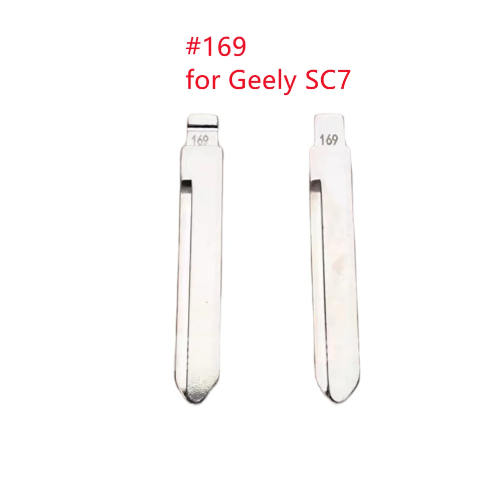 10pcs/lot Key Blade for Geely Emgrand (Dihao) EC7 GX7 EC715-RV SC7 KD/VVID Modified Flip Key Blade #168 #169