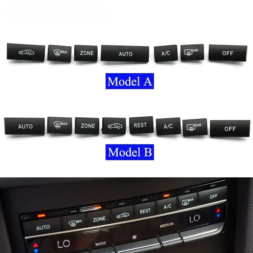 7PCS/8PCS Center Air Conditioning Heater Button AC Climate Control Switch Set For Mercedes Benz E Class W212 W207 E300 E350 E400