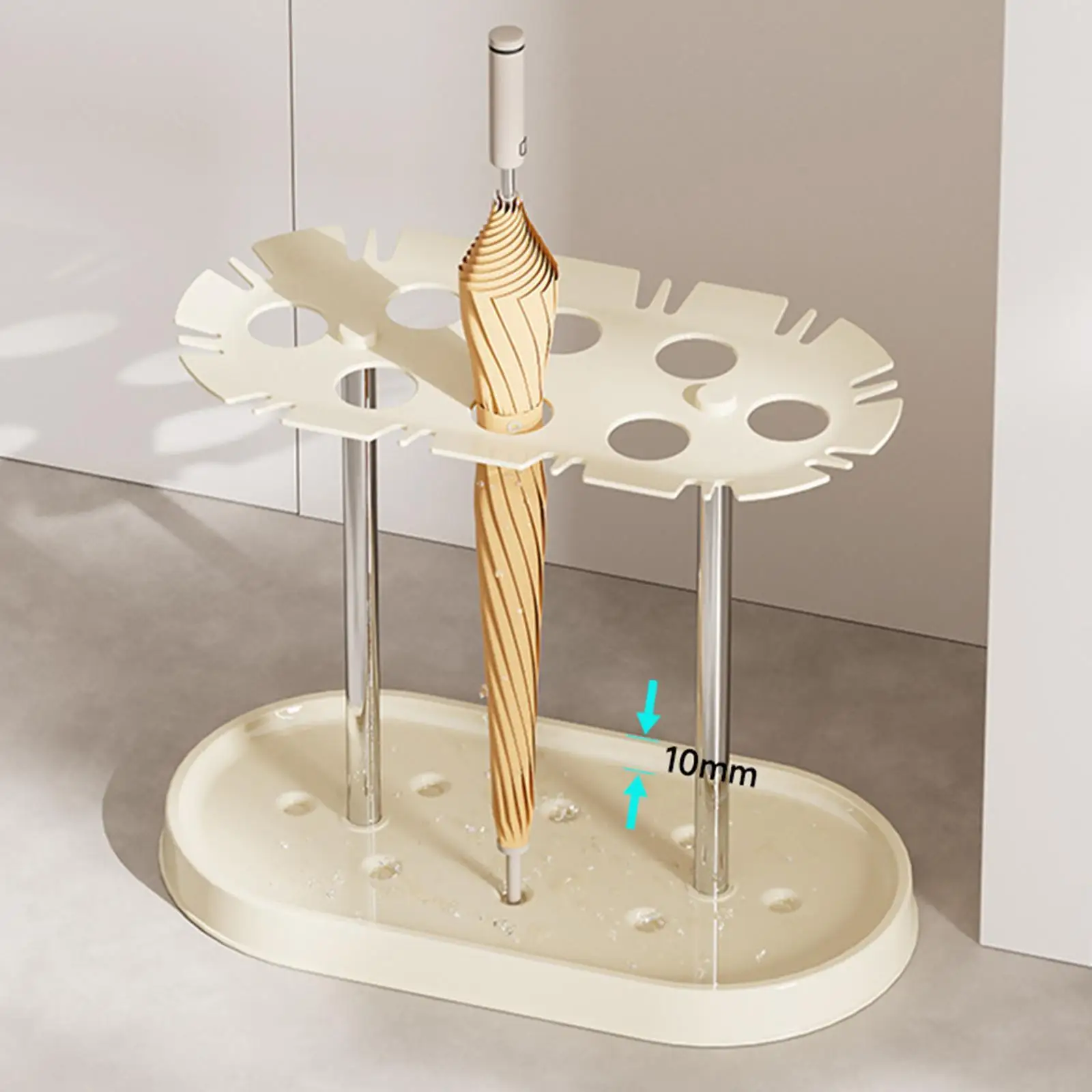 

Umbrella Holder Umbrella Stand with Drip Tray Multipurpose Storage Rack Organizer for Hallway