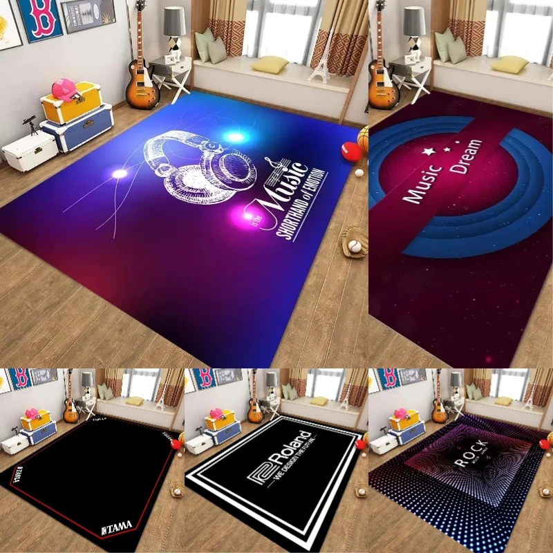 Electronic Drum Carpet Children Carpet Living Room Coffee Table Mat Bedroom Carpet Shelf Drum Door Mat Home Non-slip Carpet