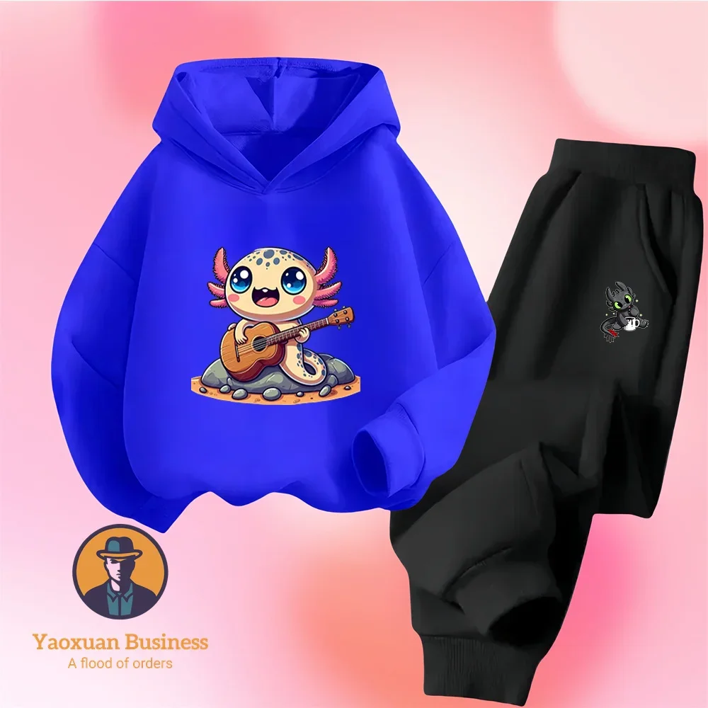 

Toothless Children's Clothing Sets, Cartoon Pattern Sweatshirts and Trousers, Two-piece Sets, Children's Casual Wear