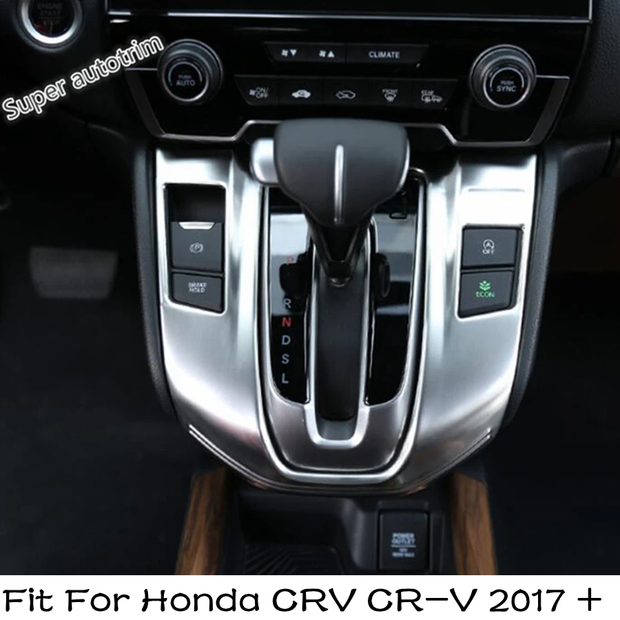 

Central Control Shift Gear Panel Decorative Sequins Cover Trim For Honda CRV CR-V 2017 - 2020 Carbon Fiber / Matte Accessories