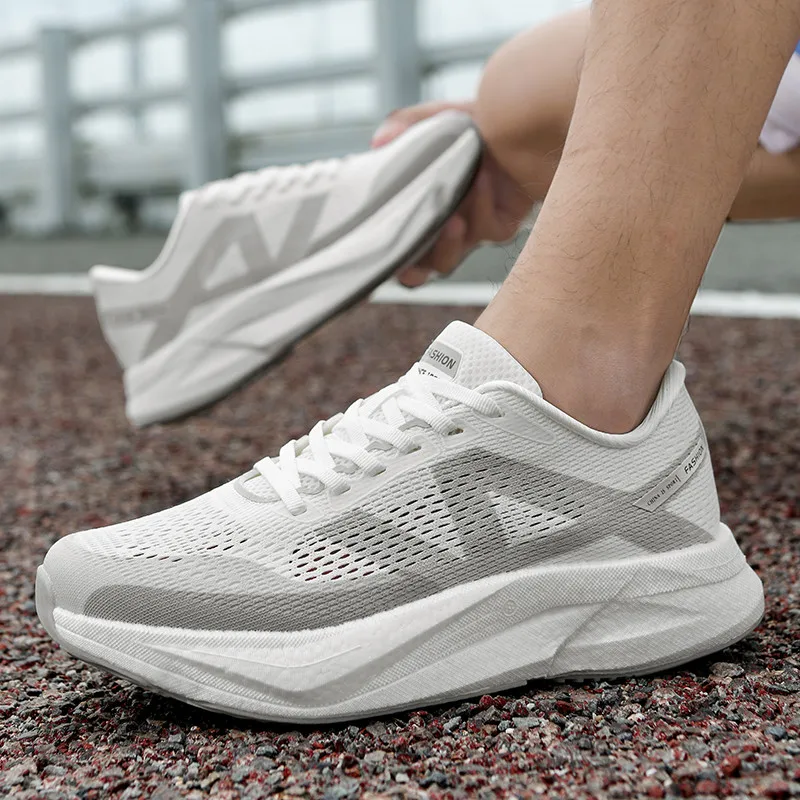 Men Fashion Running Luxury Shoes Sneakers Mesh Shoes Trainer Race Outdoor Breathable Cushioning Couple Non-Slip Shoes - view 5