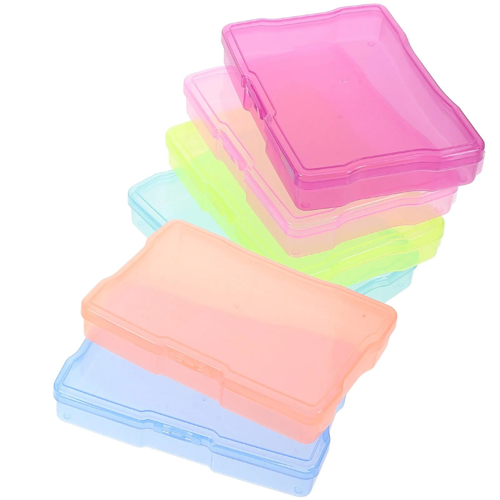 Plastic Photo Organizer Box for Photos Postcards Cards Craft Supplies Jewelry Beads Screws Stamps Electronic Components Easy