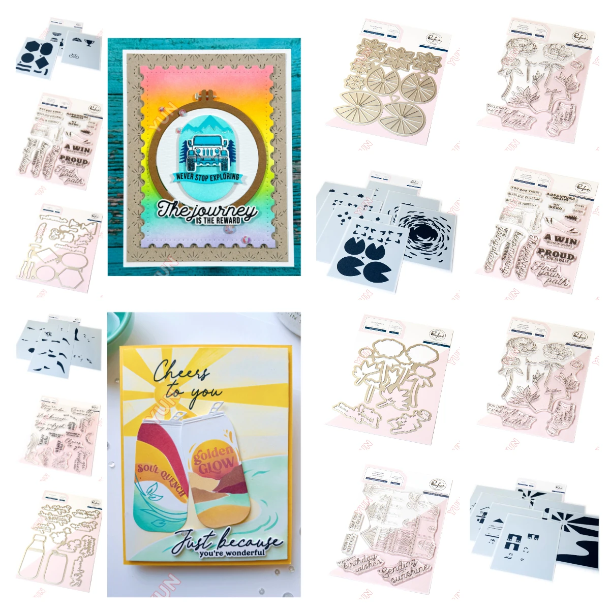 

Arrival New Sentiments Stamp Message in a Bottle Die Stencil Coastal Paradise Sippable Scenes Hot Foil Die DIY Scrapbooking Card