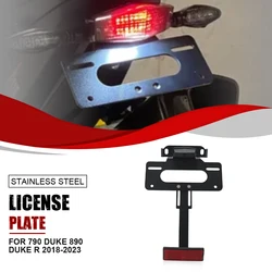 For KTM 790 890 Duke 2018-2021-2022-2023-2024 890 Duke R GP License Plate Holder Bracket Rear Tail Tidy Fender Eliminator Kit