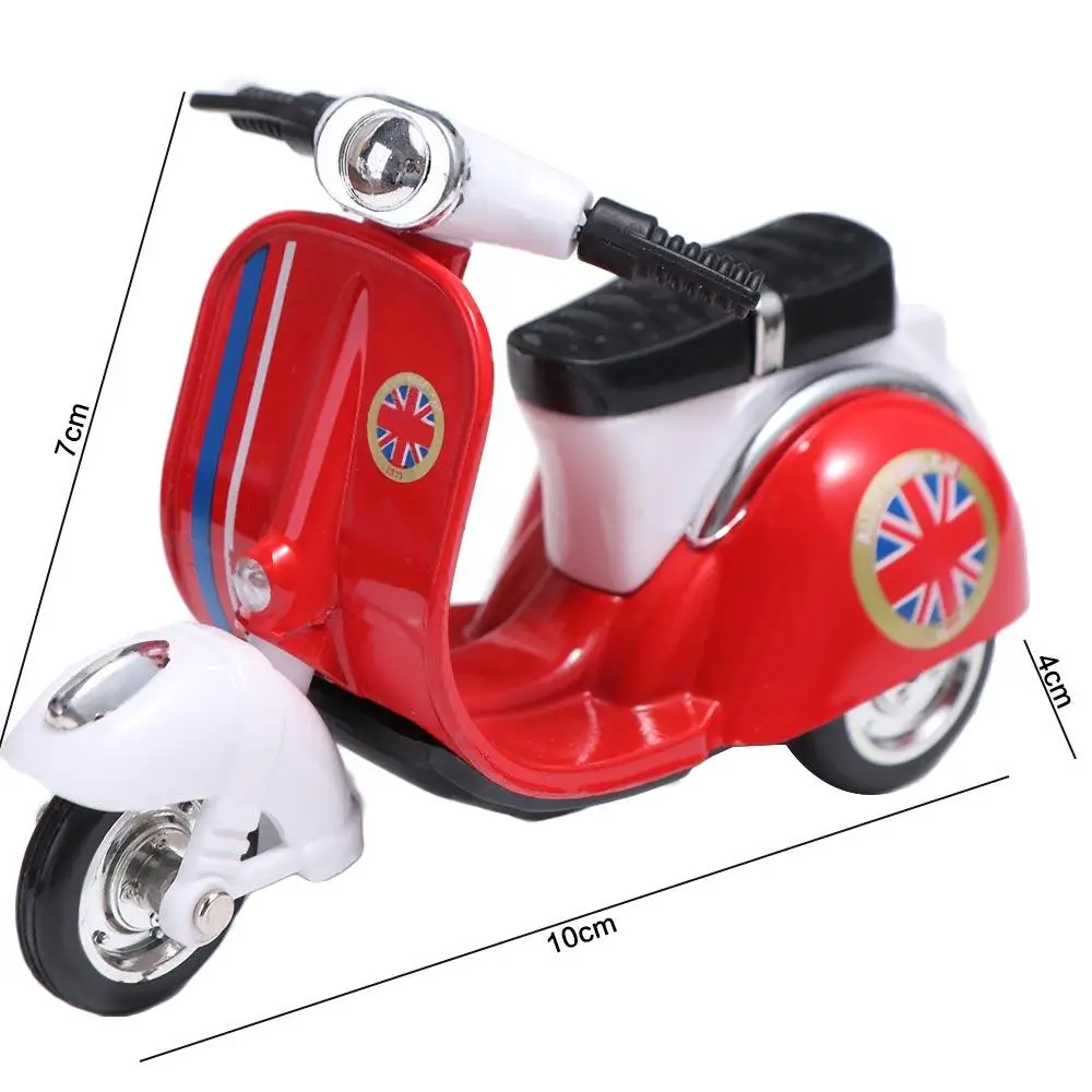 Tragbare Pull-back-Motorrad Modell Diecast Miniatur Mini Motorrad Fahrzeug Spielzeug Trägheit Simulation Motorrad Spielzeug Kinder Spielzeug