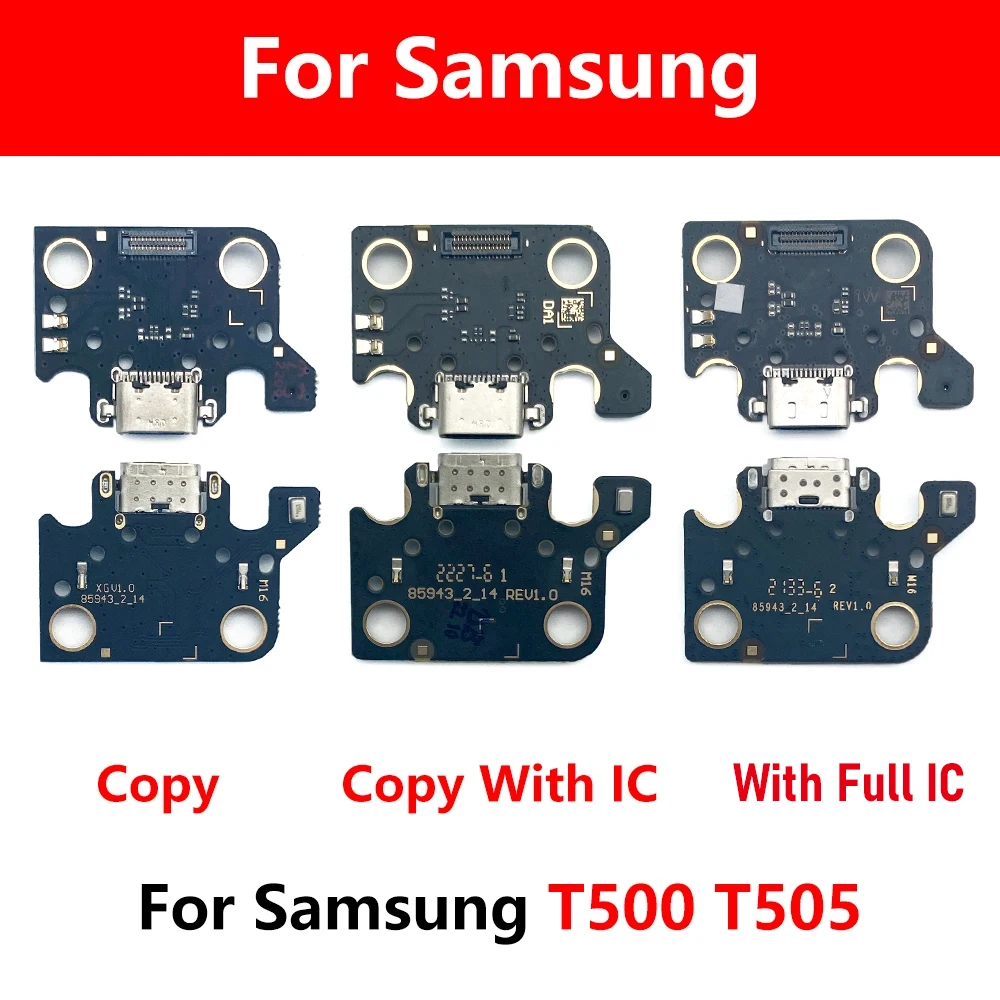 20Pcs，USB Charging Board Connector Main LCD Flex Cable For Samsung Tab A7 10.4 2020 T500 T505 / Tab A 10.1inch 2019 T510 T515