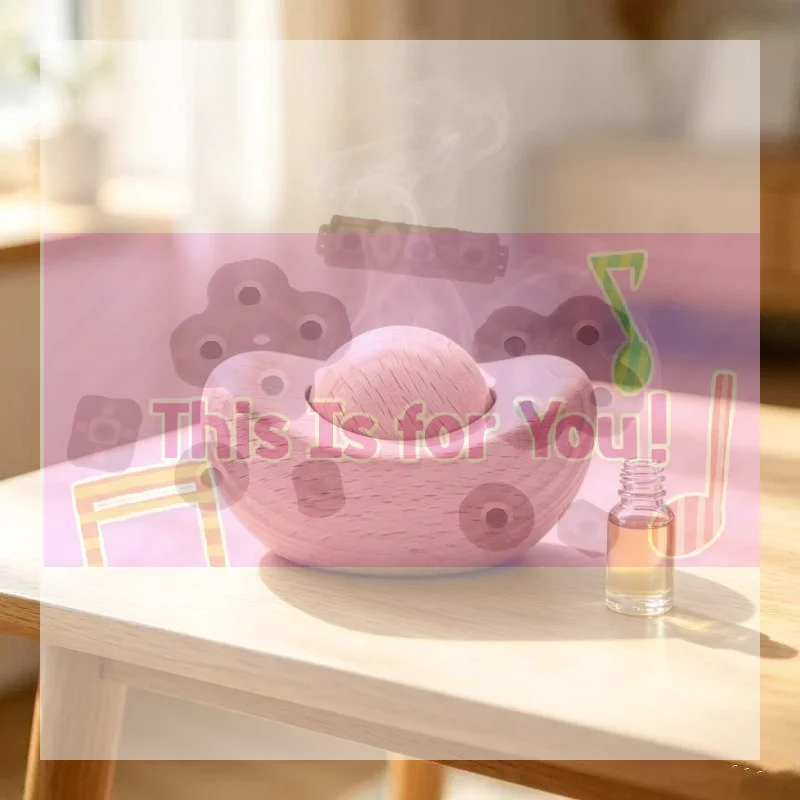 【MA】Natural Beech Wood Essential Oil Diffuser Long Lasting Scent Dispersion Minimalist Design For Home Office Yoga Space