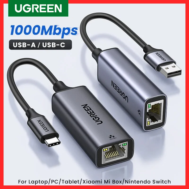 מתאם UGREEN USB 3.0 ל-Ethernet RJ45