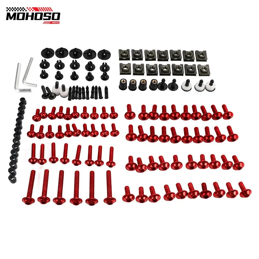 

For DUCATI 848 SCRAMBLER DIAVEL MONSTER 821 796 696 MULTISTRADA 1200 PANIGALE V4 CNC Fairing Bolt Kit Fastener Clips Screw