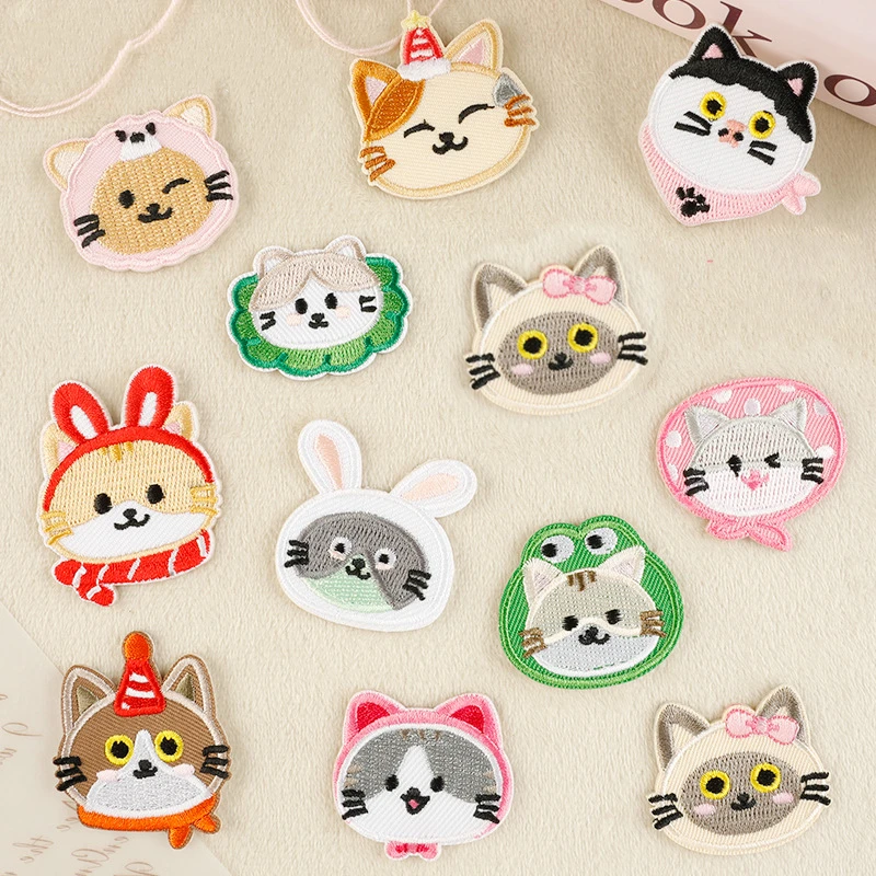

Animal Head Hand Sewing On Patches Embroidery Patch Iron On Stick On Badge For Bag Clothing Accessories DIY Repair Hot Selling
