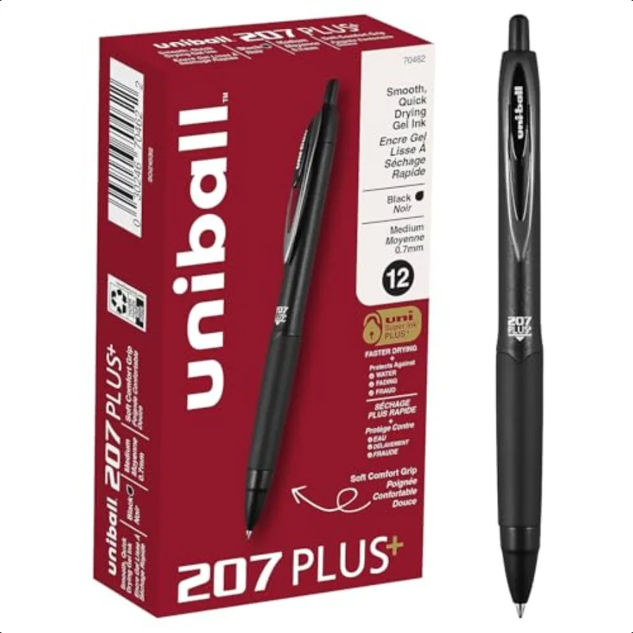 

207PLUS+ Гель 0,7 мм Черный OS Дюжина