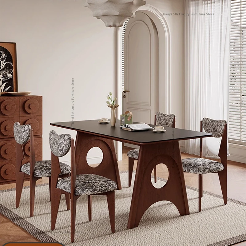 

Американский винтажный обеденный стол во французском стиле для гостиной и ресторана, минималистичная мебель для дома, обеденный стол FYDT