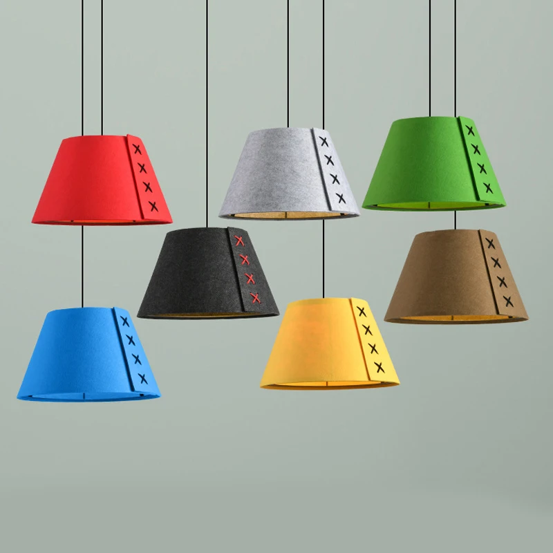 

Felt Chandelier Office Exhibition Hall Lamps Simple Modern Style Nordic Danish Designer Lamps Personality Lighting