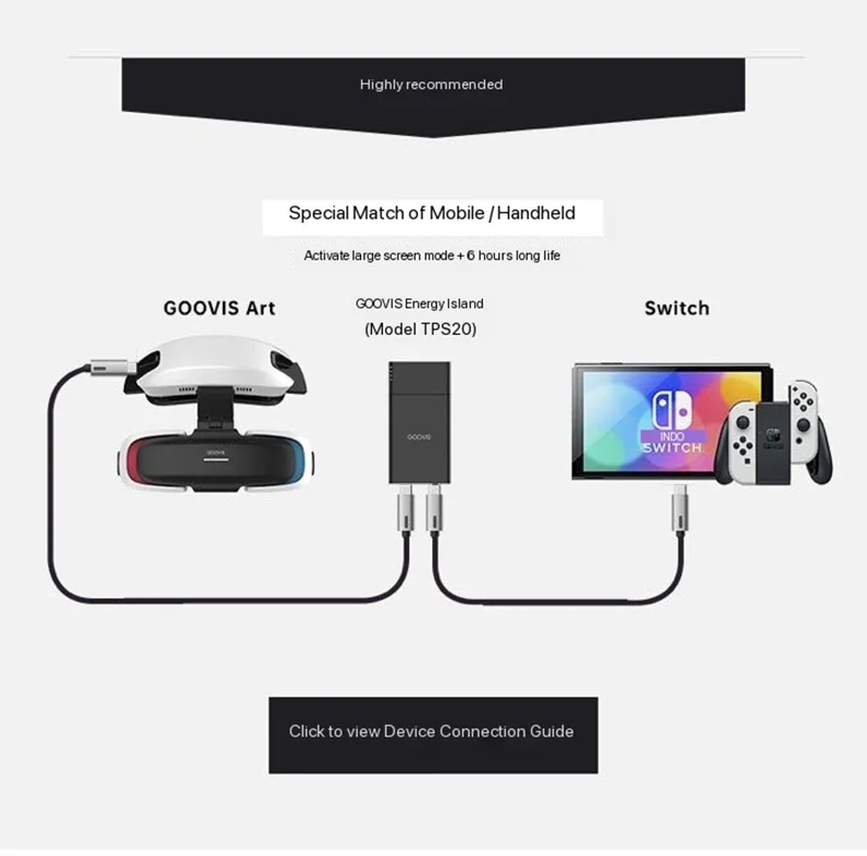 Imagem -03 - Goovis-art xr Smart Headconjunto Display Óculos de Teatro 3d 4k Plus Display ar vr Game Player para pc Xbox Ps5 Switch