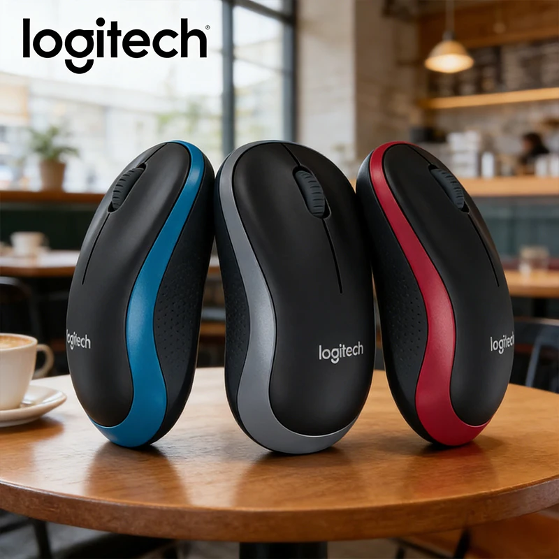 

Беспроводная мышь Logitech M185, USB-приемник, левая/правая рука, портативная прочная для ежедневного использования в компьютере