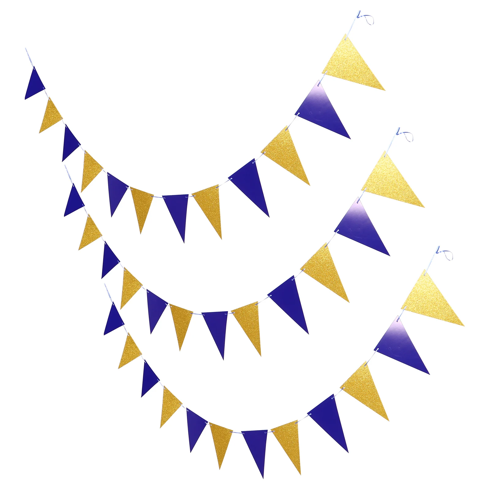 

3Pcs Triangle Pennant Banner Flags Multicolor Party Decorations Birthday Carnival Shower Garland Pennant Banner Flags