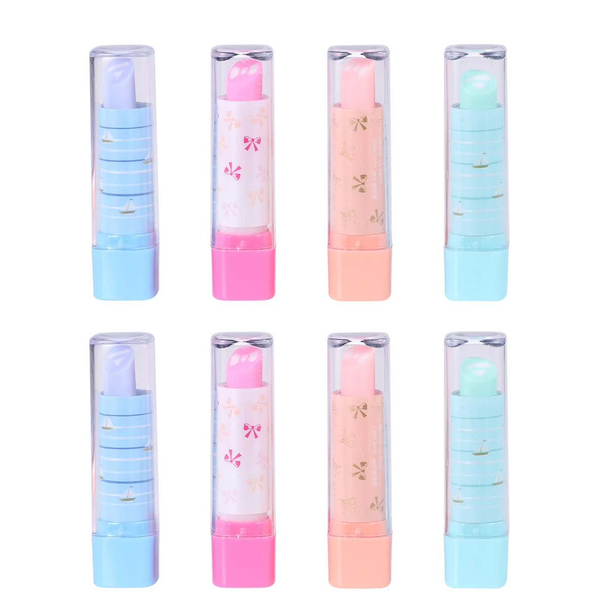 

10 Pcs Lipstick Eraser R Novelty Kids Rubber Stink Korean Delightful Color Stationery School Supplies