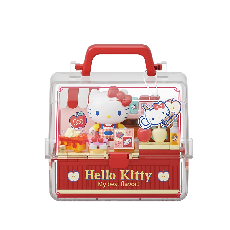 AREAX Sanrio Fruit Shop Owner Series, Bloques de Construcción, Caja Sorpresa, Figura de Anime, Modelo Coleccionable, Juguete Misterioso, Regalo