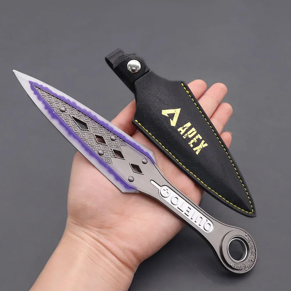 22cm apex legends wraith herança arma virar kunai não afiado jogo espada ornamentos de metal espada arma menino presentes crianças brinquedos